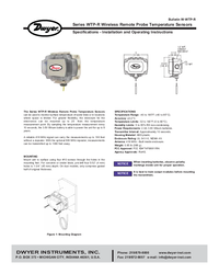 Thumbnail of document Manual - WTP-R Wireless Remote Probe Temperature Sensor